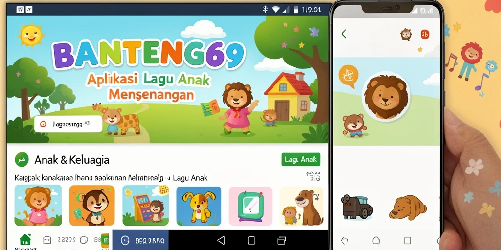 Tampilan antarmuka utama BANTENG69 yang ramah anak.