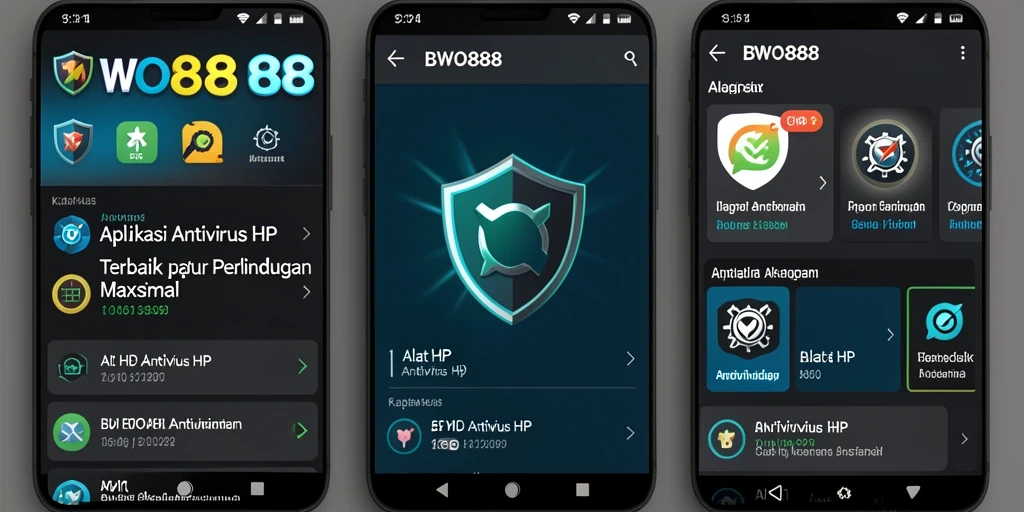 Antarmuka BWO888 yang sederhana dan efektif untuk Antivirus HP.
