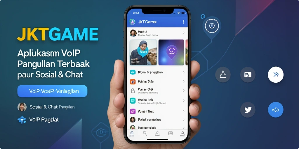 Antarmuka JKTGAME saat melakukan VoIP Panggilan dengan teman.