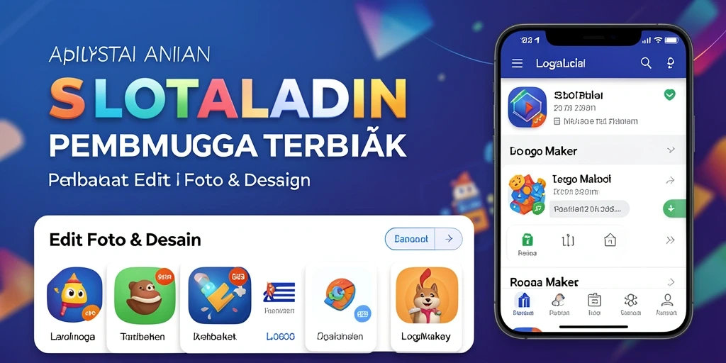 Antarmuka SLOTALADIN yang intuitif untuk pembuatan logo.
